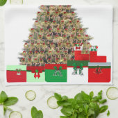 Weihnachtsbaum 2 Küchentücher (Gefaltet)