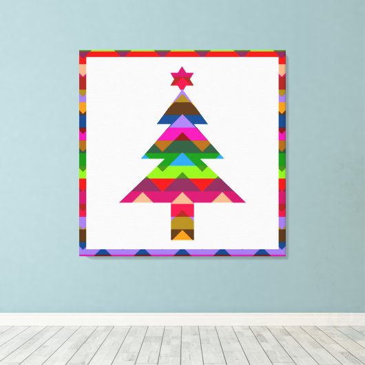 Weihnachtsbaum #2 leinwanddruck (Insitu (Holzboden))