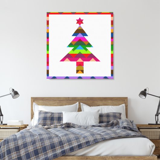Weihnachtsbaum #2 leinwanddruck (Insitu (Schlafzimmer))