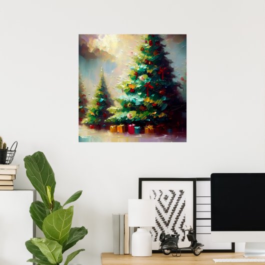 Weihnachtsbaum 2 poster (Heimbüro)