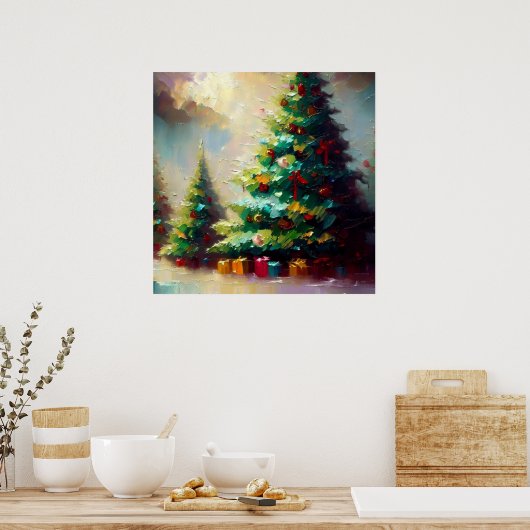 Weihnachtsbaum 2 poster (Küche)