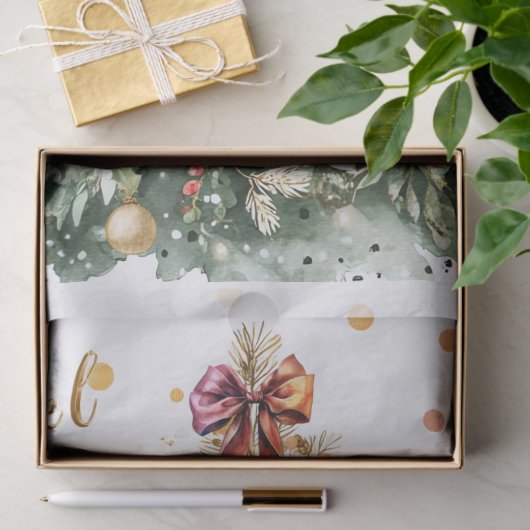 Weihnachtsbaum 2 Tissue-Papier Seidenpapier (Geschenk)