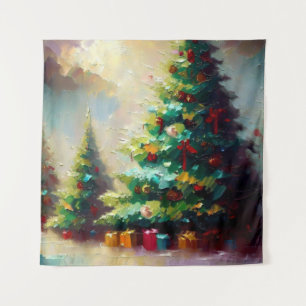 Weihnachtsbaum 2 wandteppich