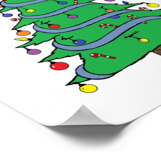 Weihnachtsbaum 34 poster (Ecke)