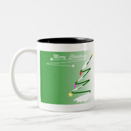 Weihnachtsbaum 39 zweifarbige tasse