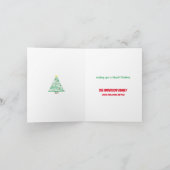Weihnachtsbaum - 4x6 Faltkarte Karte (Innenseite)