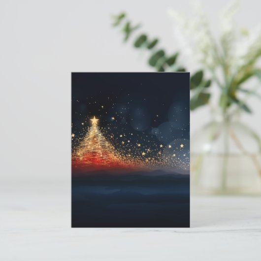 Weihnachtsbaum 7 postkarte (Stehend Vorderseite)