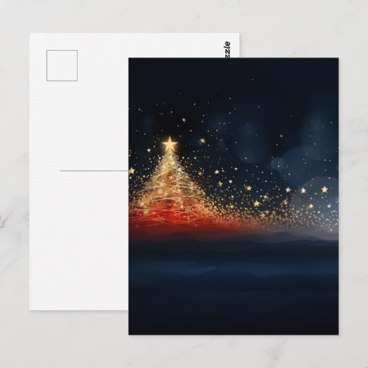 Weihnachtsbaum 7 postkarte (Vorne/Hinten)