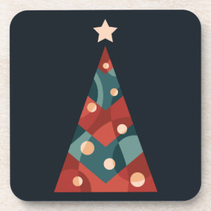 Weihnachtsbaum abstrakt getränkeuntersetzer