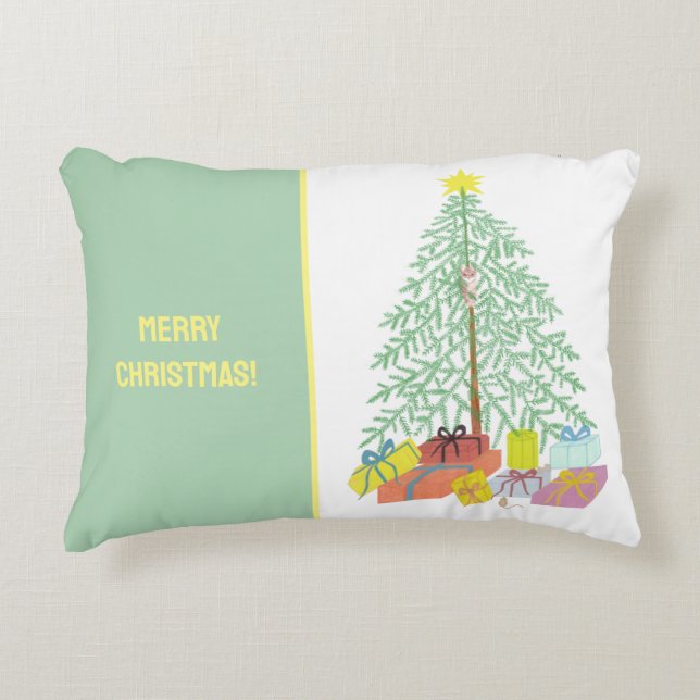 Weihnachtsbaum Accent Pillow Dekokissen (Vorderseite)