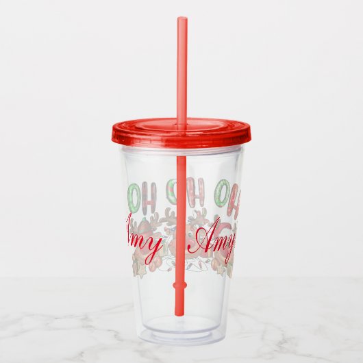 Weihnachtsbaum Acryltrinkbecher (Rechts)