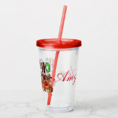 Weihnachtsbaum Acryltrinkbecher (Rückseite)