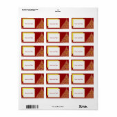 Weihnachtsbaum Adressaufkleber (Vorne)