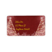 Weihnachtsbaum Adressaufkleber (Vorne)