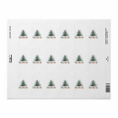 Weihnachtsbaum Adressaufkleber (Vorne)