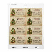 Weihnachtsbaum-Adressetikett (Vorne)