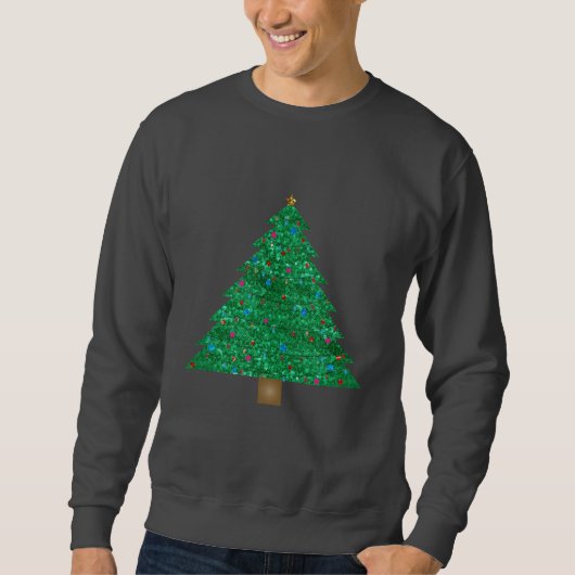 Weihnachtsbaum als Sweatshirt (Vorderseite)