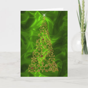 Weihnachtsbaum am Grünen Weihnachten Karte