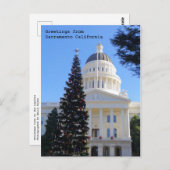 Weihnachtsbaum an der Hauptstadt Postkarte (Vorne/Hinten)