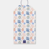 Weihnachtsbaum an der Küste Geschenkanhänger (Rückseite)