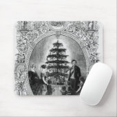 Weihnachtsbaum an Windsor Schloss, 1848 Mousepad (Mit Mouse)