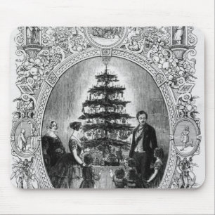 Weihnachtsbaum an Windsor Schloss, 1848 Mousepad