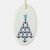Weihnachtsbaum Anchor Nautical Keramik Ornament (Rechts)