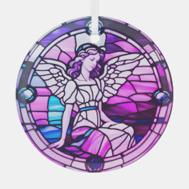 Weihnachtsbaum Angel aus gestanztem Glas Ornament Aus Glas