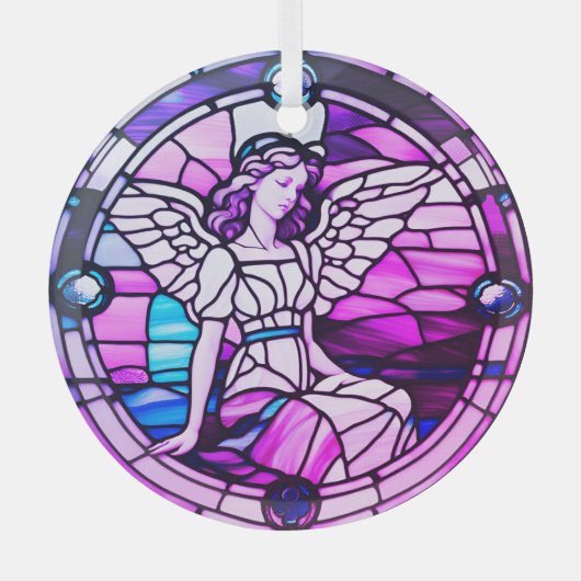 Weihnachtsbaum Angel aus gestanztem Glas Ornament Aus Glas (Vorderseite)