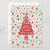 Weihnachtsbaum anpassen feiertagskarte (Vorne/Hinten)