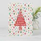 Weihnachtsbaum anpassen feiertagskarte (Stehend Vorderseite)