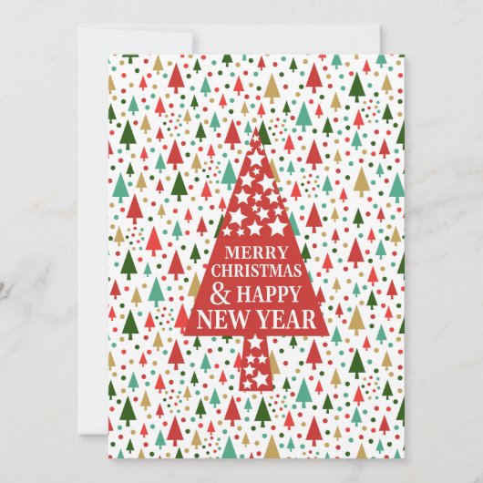 Weihnachtsbaum anpassen feiertagskarte (Vorderseite)