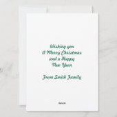 Weihnachtsbaum anpassen feiertagskarte (Rückseite)