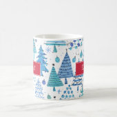 Weihnachtsbaum Aquamarin Blue Green Individuelle N Kaffeetasse (Mittel)