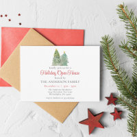 Weihnachtsbaum-Aquarell-Feiertags-Open-House
