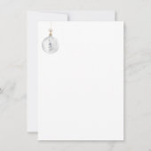 Weihnachtsbaum Aquarell Goldstar Mitteilungskarte (Rückseite)