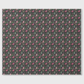 Weihnachtsbaum: Aquarellfarbenes nahtloses Muster Geschenkpapier (Flach)