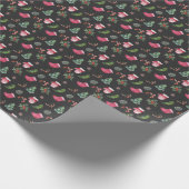 Weihnachtsbaum: Aquarellfarbenes nahtloses Muster Geschenkpapier (Ecke)