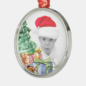 Weihnachtsbaum Art Custom Foto Ornament Aus Metall (Links)