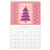 Weihnachtsbaum Art Jahr um Kalender (Feb 2027)
