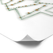 Weihnachtsbaum Art Print Horizontal Light Poster (Ecke)