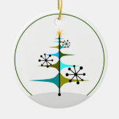 Weihnachtsbaum - Atomic aus dem Mittelalter Keramik Ornament (Vorne)