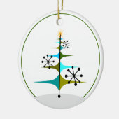Weihnachtsbaum - Atomic aus dem Mittelalter Keramik Ornament (Links)