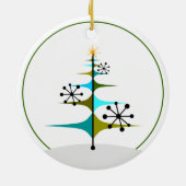 Weihnachtsbaum - Atomic aus dem Mittelalter Keramik Ornament (Hinten)