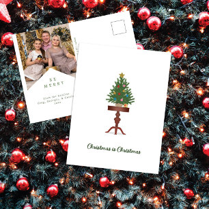 Weihnachtsbaum auf Beistelltisch Foto Weihnachten