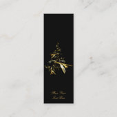 Weihnachtsbaum auf Black 001 - Lesezeichen Mini Visitenkarte (Vorderseite)