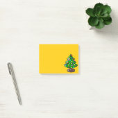Weihnachtsbaum auf dem Gelben Post Es Notiz (Büro)