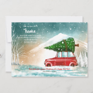 Weihnachtsbaum auf dem Höhepunkt der Autofahrer-An Ankündigung