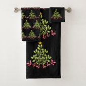 Weihnachtsbaum auf dem Schwarzen Meer Badhandtuch Set (Insitu)