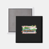 Weihnachtsbaum auf der Holiday Road Magnet (Vorderseite/Rückseite)